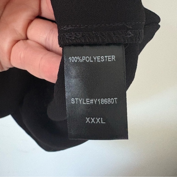 Pomander Place Carlota Peplum Blouse. Black size XXXL - Picture 9 of 9